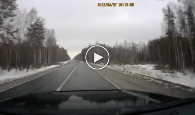 Обгон закончился серьезной лобовой аварией