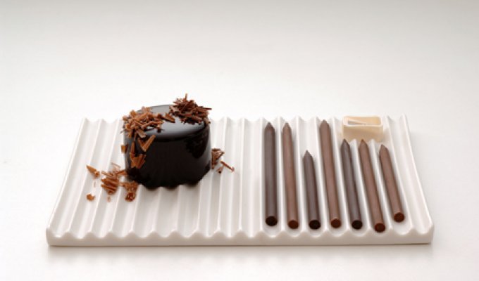 Шоколадные карандаши (4 фото)