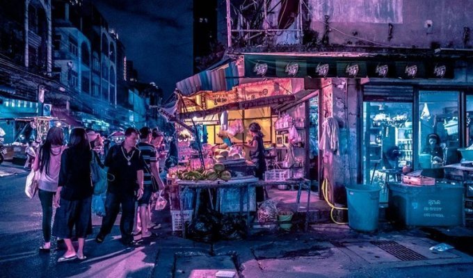 Неоновые улицы ночного Бангкока в фотографиях Хавьера Портелы (7 фото)