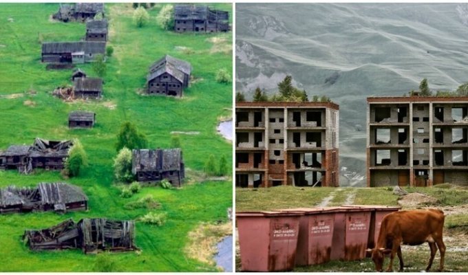 Вымирающие города России: как живут люди в поселке-призраке Северной Осетии (12 фото)