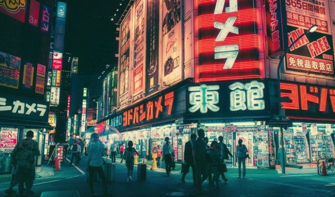 Фотографии ночного Токио от Масаши Вакуи (18 фото)