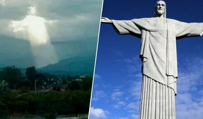 В Аргентине наблюдали Христа, сошедшего с небес (3 фото)