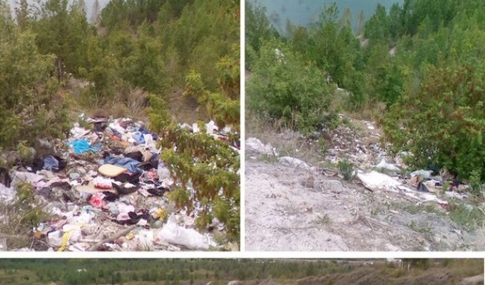 Чисто МЭН вывез 28 мешков мусора с карьера города Копейск (2 фото)