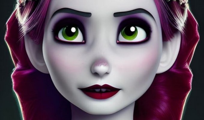 What Disney Characters Would Look Like If Tim Burton Invented Them (14 pics)