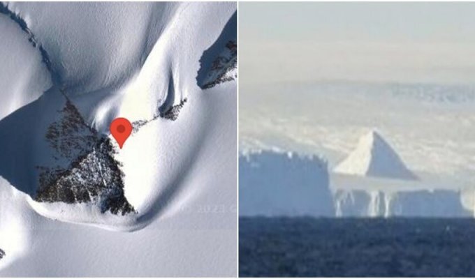 Experts exposed the "pyramid", which was allegedly found in Antarctica (6 photos)