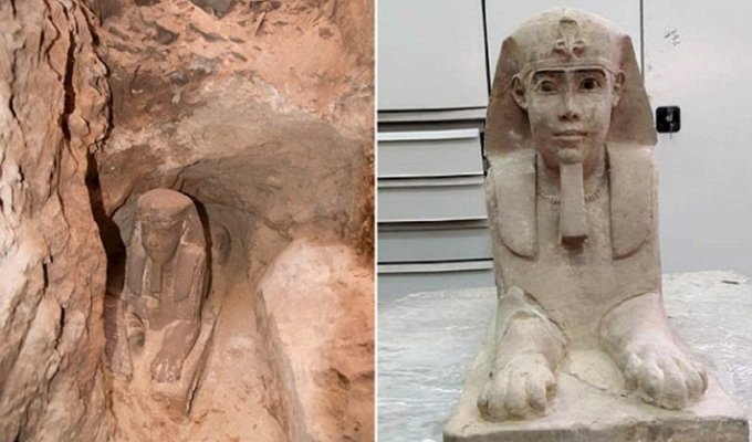 Египетские археологи нашли еще одного сфинкса (4 фото)