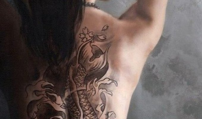 27 безумных татуировок на теле привлекательных девушек (27 фото)