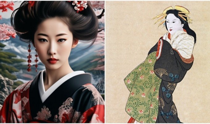 The difference between geisha and yujo with oiran (8 photos)