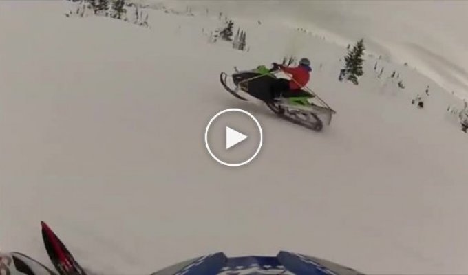 На снежном мотоцикле в небо