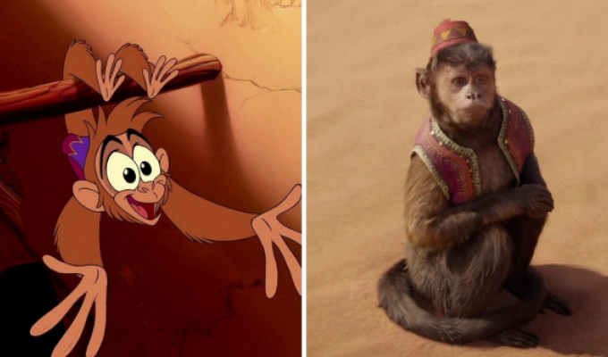 Animals from Disney cartoons in remake films (12 photos)