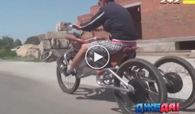 Украинцы создали необычный велосипед