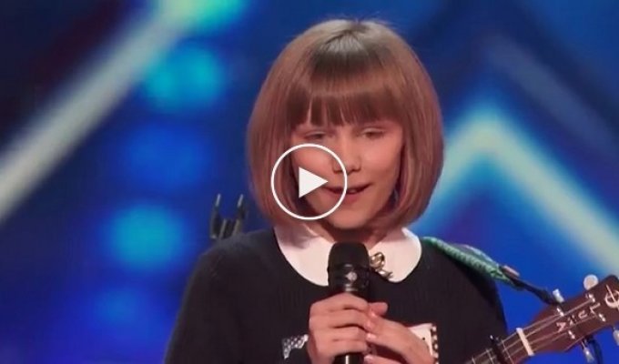 A little girl who performed at a talent show was noted to have an unusual voice.