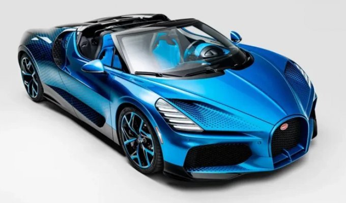 Bugatti dedicated its latest exclusive W16 Mistral to the dragonfly (8 photos)