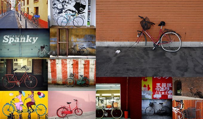 Велосипед у стены (16 фото)