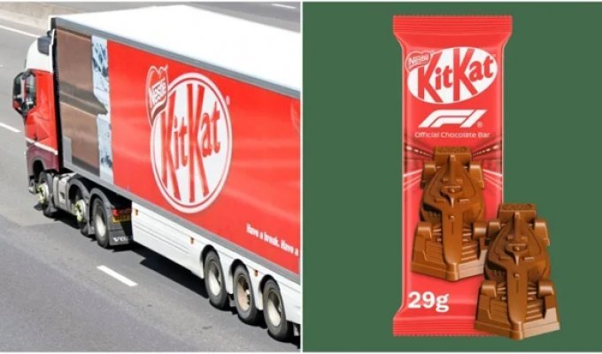 Too literal a break: a truck carrying 12 tons of KitKat bars was stolen in Europe (3 photos)