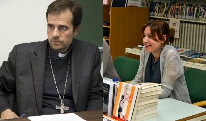 Испанский епископ отказался от сана ради любви к писательнице, известной эротическими романами (3 фото)