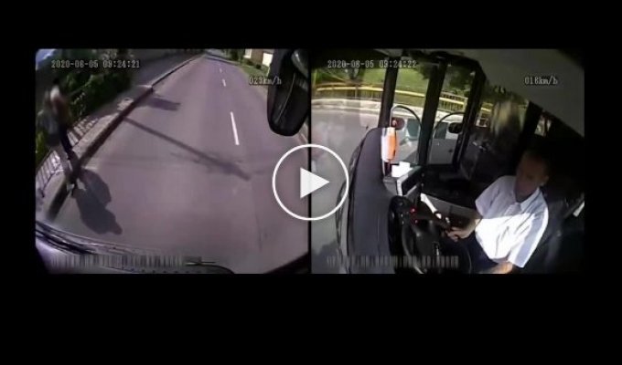Водитель остановил автобус, чтобы отбить пенсионерку у грабителя