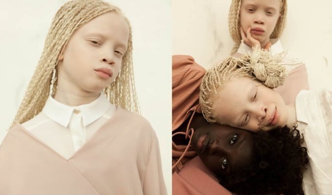 Редкие цветы: близнецы-альбиносы Лара и Мара Бавар, которые покорили модную индустрию (19 фото)