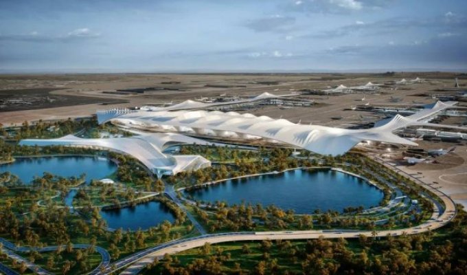 What the largest airport in the world will look like (5 photos)