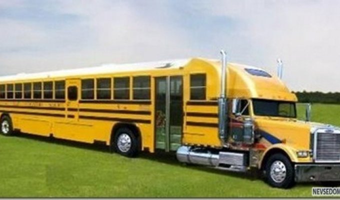 Прокачанные школьные автобусы (9 фотографий)