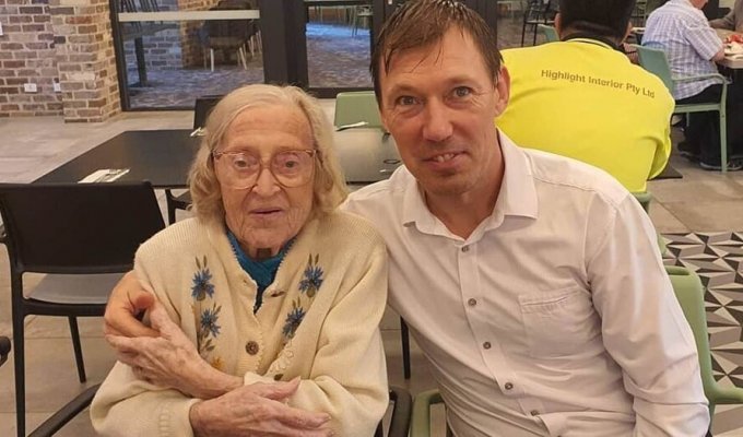 48-year-old Estonian asks for a visa in Australia to be with his 103-year-old lover (10 photos)