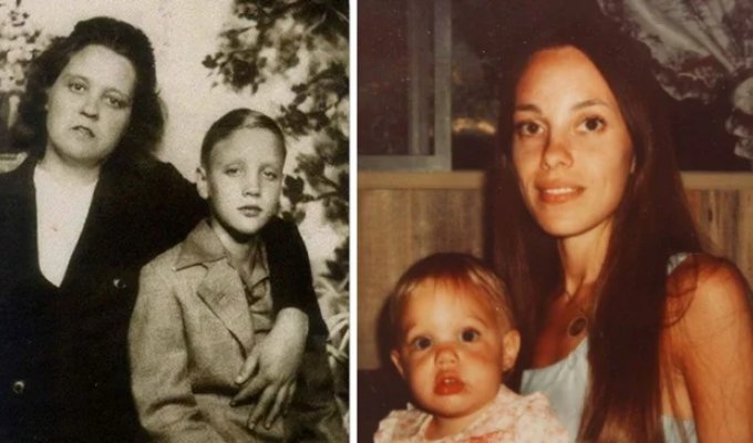 15 intriguing photos of celebrities with their mothers (16 photos)