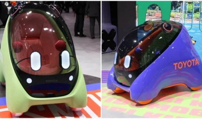 Toyota представила концепт автономного электромобиля для детей (5 фото + 1 видео)