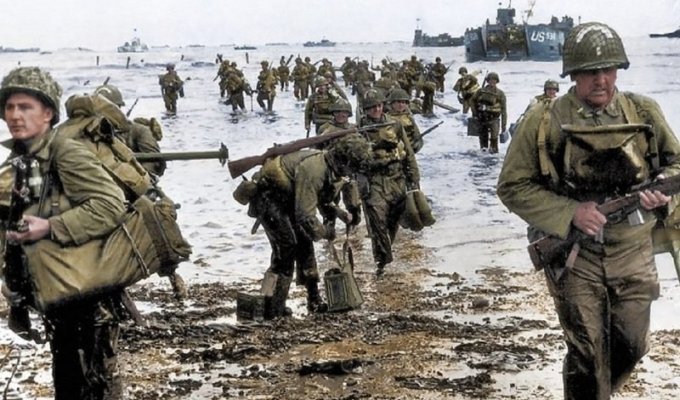 Годовщина высадки союзников в Нормандии: расцвеченные фото и поздравления ветеранам (38 фото)