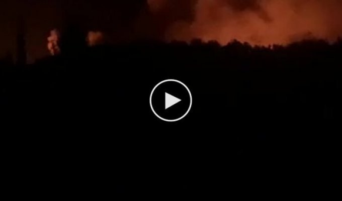Ночной прилет по Волновахе на неподконтрольной территории Донецкой области