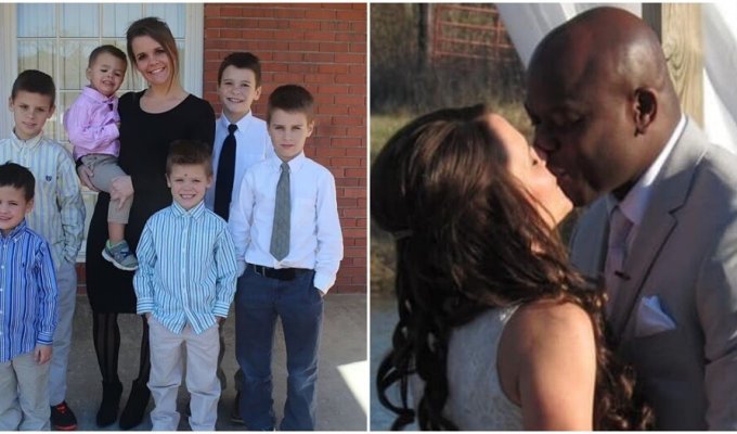 “And you say, no one needs a divorcee with a kids”: a mother of 6 children found a husband who adopted them all (8 photos)