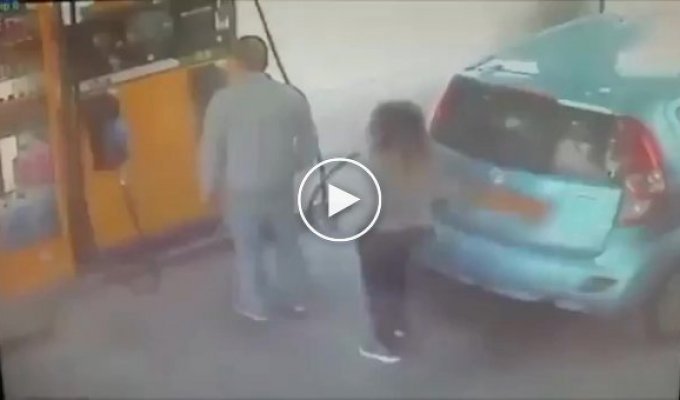 In Israel, a woman walked up to a gas station and asked a man for a cigarette. He refused