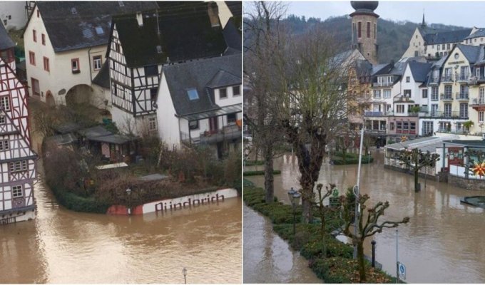 Dams, rubber boots and disgruntled farmers: Germany continues to sink (4 photos + 3 videos)