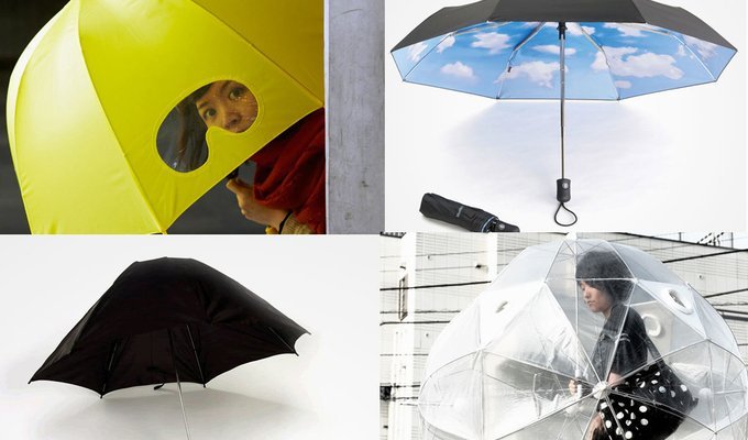 Обзор необычных и забавных зонтов (24 фото)