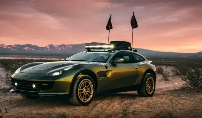 Тюнеры создали внедорожный суперкар Ferrari с клиренсом как у Крузака (4 фото)
