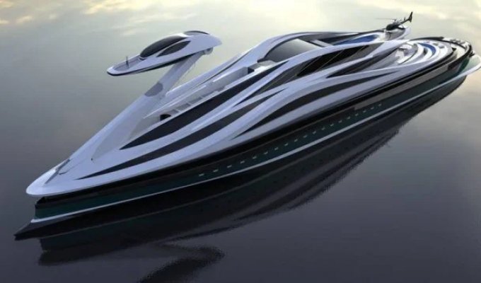 Яхта за 500 миллионов долларов со своим гаражом для машин (2 фото)