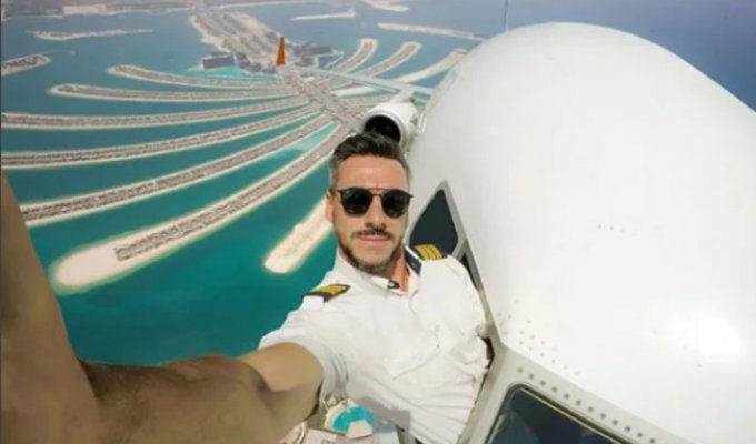 «Ты куда полез?» Подписчики пилота выясняют, настоящие у него селфи или фейк (3 фото + 1 видео)