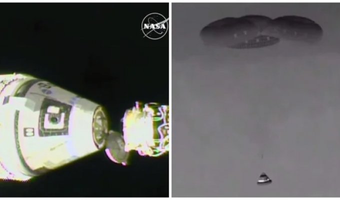 Boening Starliner Spacecraft Successfully Reaches Earth Without Crew (2 photos + 3 videos)