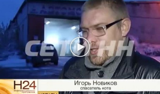 Игорь Новиков - спаситель кота Барсика