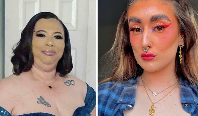 30 examples of "professional" makeup from unfortunate makeup artists (31 photos)