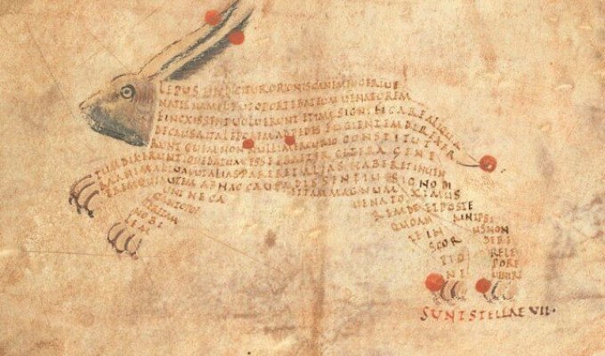 «Арат»: астрономия и искусство каллиграммы в манускрипте 9-го века (24 фото)