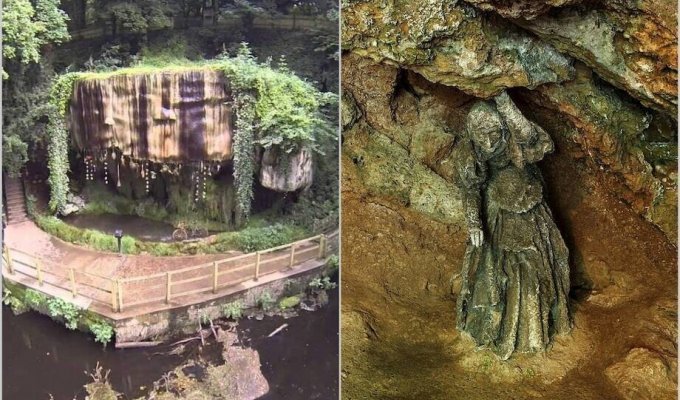 Medusa Gorgon is not to blame: a unique source that turns everything into stone (5 photos)