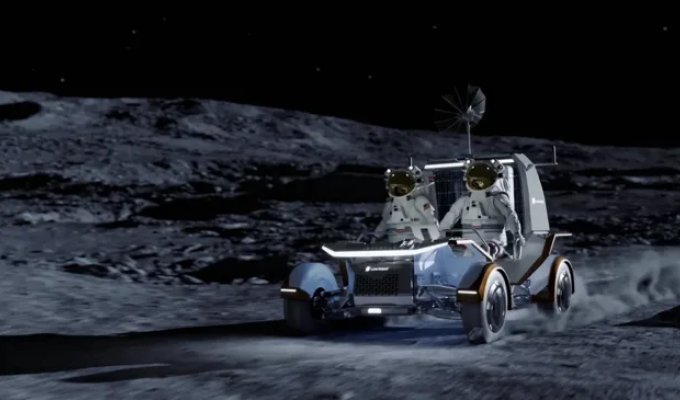 GM and Goodyear to Develop an Electric Car for Travel on the Moon (3 photos)