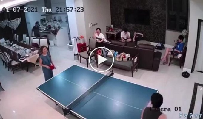 When table tennis becomes a very dangerous game