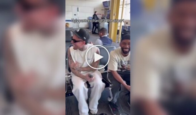 A group of friends decided to pick out the most ridiculous trousers for each other