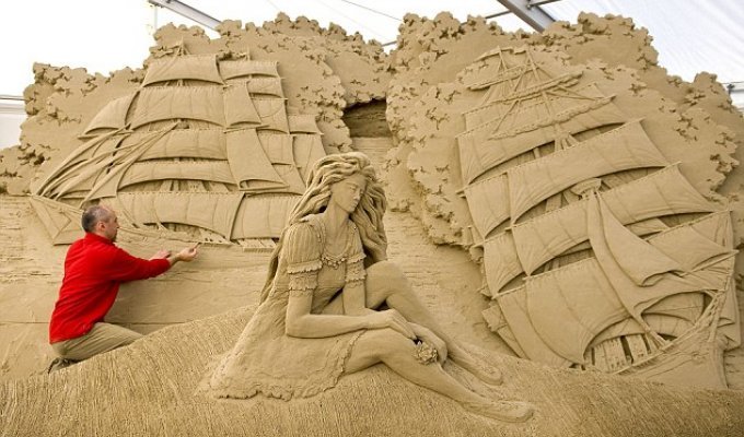 Ошеломляющие фигуры из песка (5 фото)