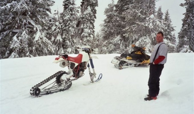 Снего-мотоцикл (14 фотографий)
