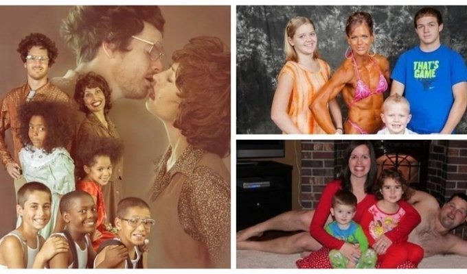 35 семейных фотографий, которые вызывают удивление и чувство неловкости (36 фото)