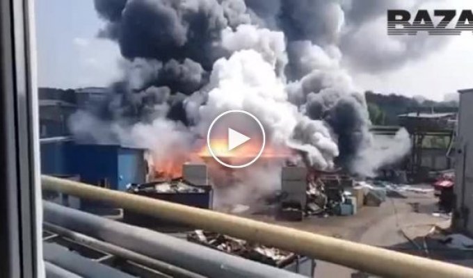 Взрыв и пожар на заводе Рубин в Подмосковье