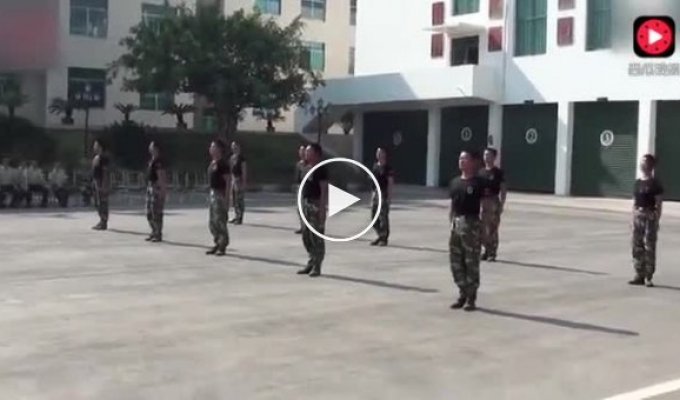 Demonstration performances in the Chinese army