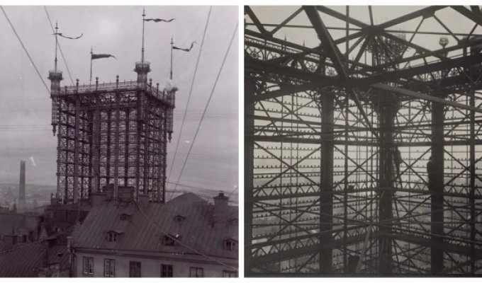 Стокгольмская телефонная башня, которая чуть не лишила горожан солнца (9 фото + 1 видео)